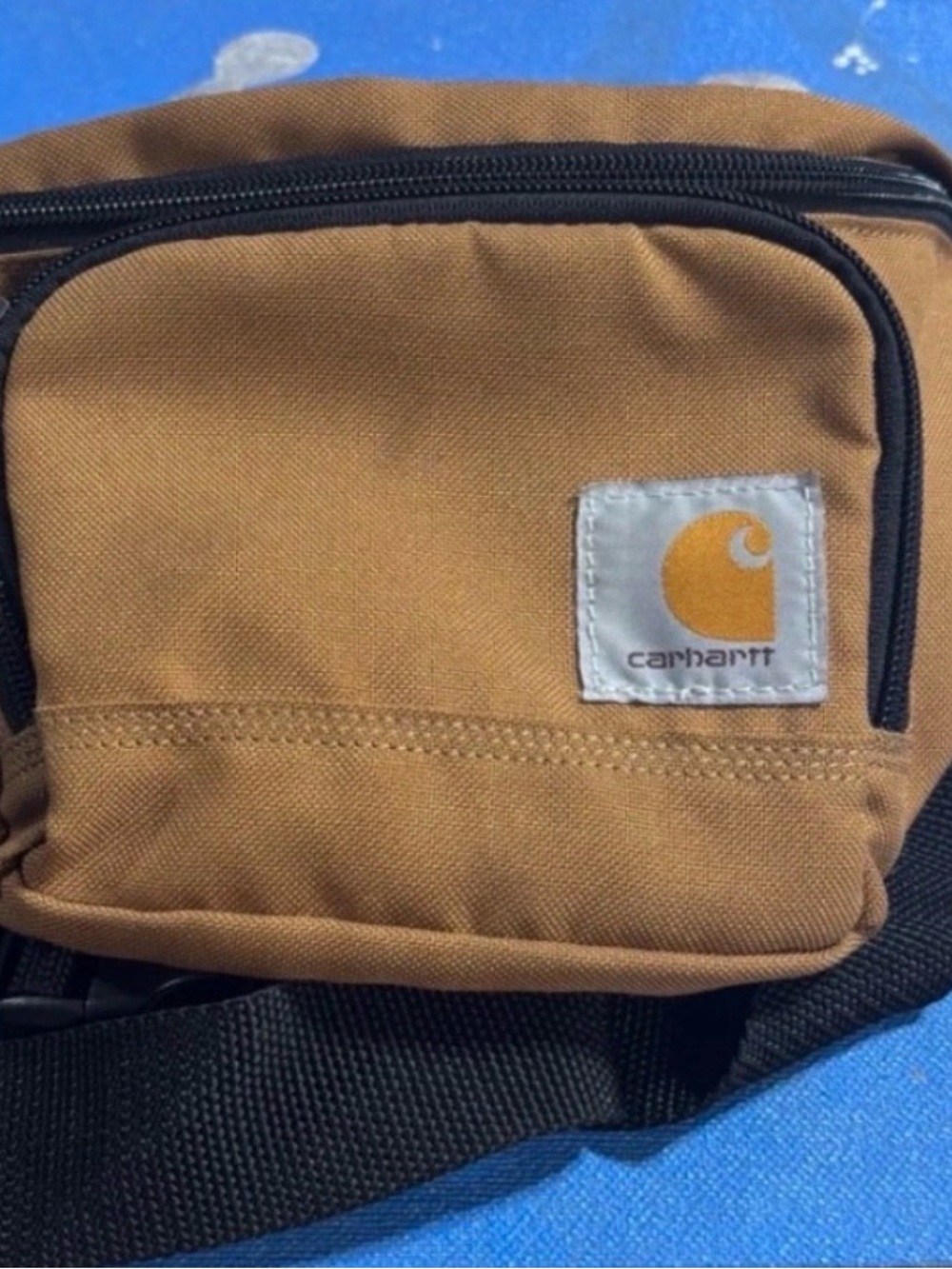 Carhartt Tan Belt Bag with Black Strap